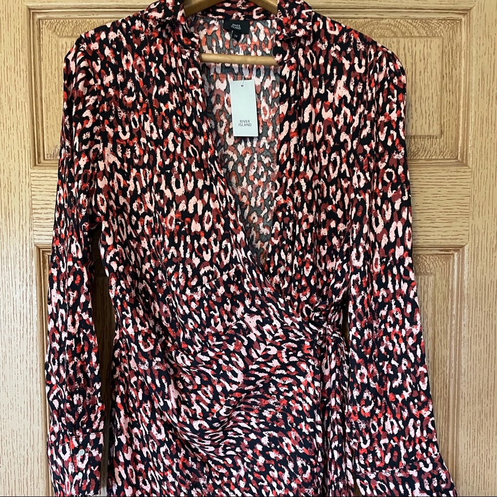 River island wrap dress